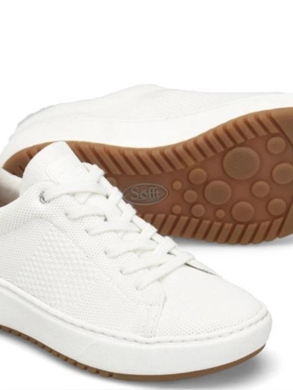 NWT Söfft White Waylyn Ladies Sneakers in Size 8.5 - Picture 3 of 15